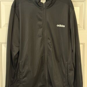 Adidas Men's Black Full-Zip Jacket 2XL